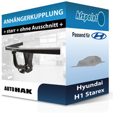 AUTO HAK Anhängekupplung starr passend für Hyundai H1 Starex 07.2000-01.2008 neu