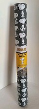Peanuts SNOOPY BLACK & WHITE Non-Adhesive Shelf Liner Roll 18" x 48" NEW!