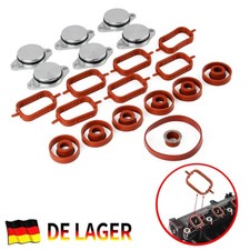 6x Drallklappen mit Dichtung Stützringe Ansaugbrücke für BMW E46 E90 E39 E60 M57