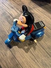 Vintage Disney Mickey Mouse Scooter Wind-Up Toy Made in Japan MASUDAYA Working