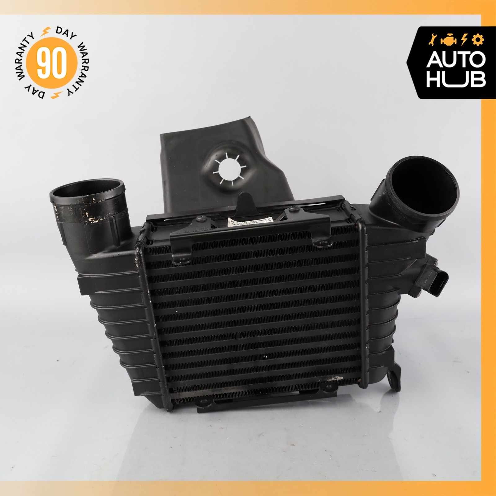 Bentley Continental GTC 6.0L Right Turbo Intercooler Oil Cooler w/ Air Duct OEM