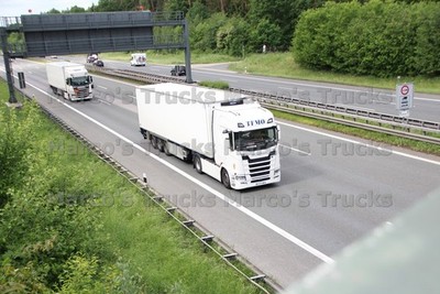 LKW Foto Scania Kühlsattelauflieger weiß TEMO #l3xt