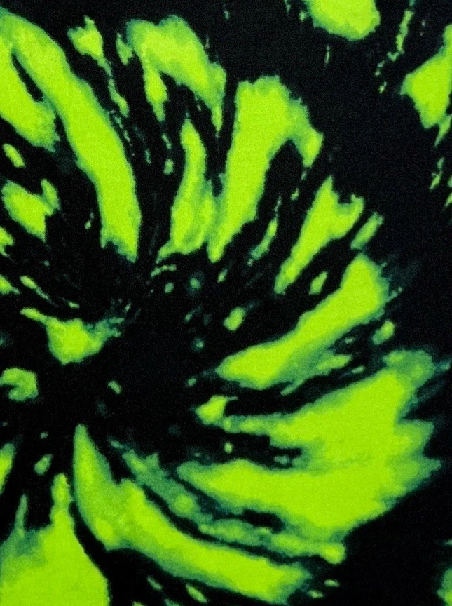 Leggings LuLaRoe TC2 alta curvilínea 2 HALLOWEEN verde tropical TIE DYE redemoinho lounge - Imagem 3 de 4