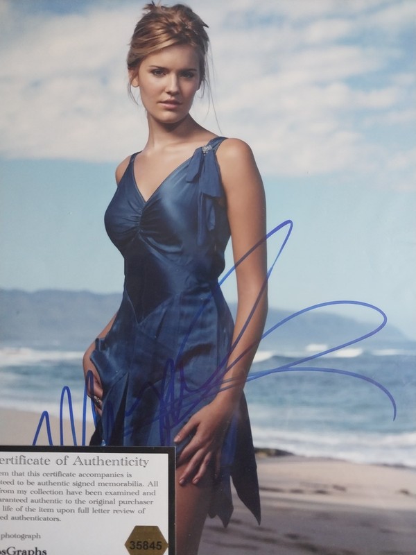  Autographed Maggie Grace 8x10 Photo Original Matte Finish COA Taken
