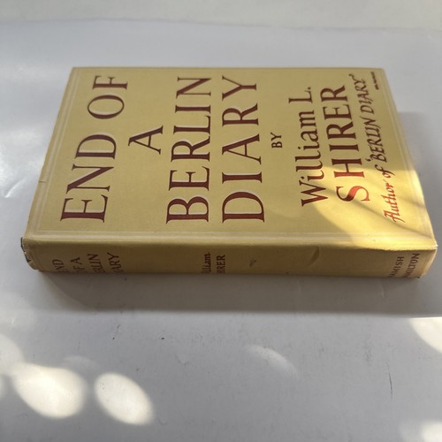 Diario Fin de Berlín de William L Shirer 1948 Hamish Hamilton tapa dura - Imagen 2 de 8