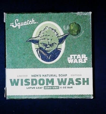 Dr. Squatch Star Wars Wisdom Wash Men's Natural Soap 5oz Lotus Leaf