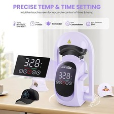 3-in-1 Auto Cap Heat Press Machine with 3pcs Replaceable Heating Pads T-Shirts  