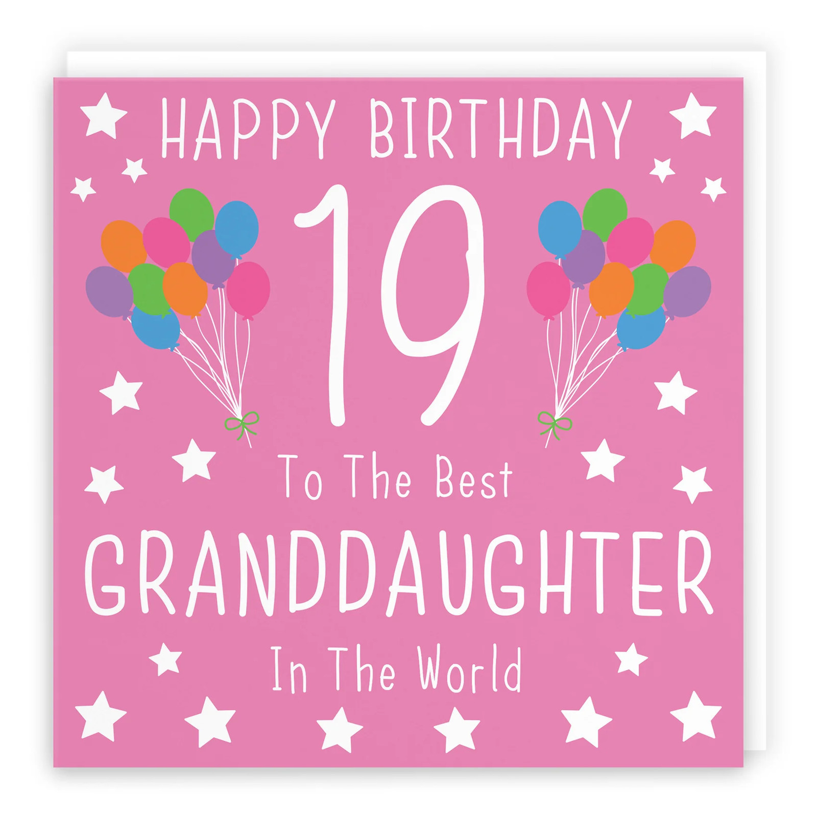 19th Granddaughter Birthday Card Iconic