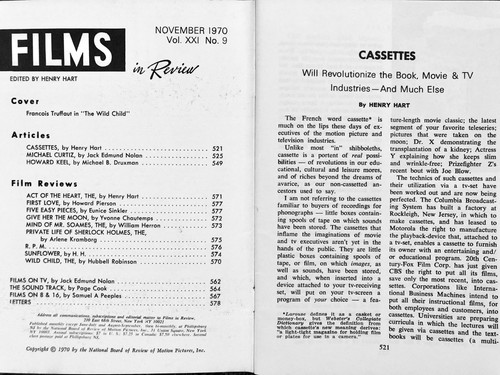 All ten 1970 issues, FILMS IN REVIEW magazines articles pictures interviews bios - Picture 20 of 21