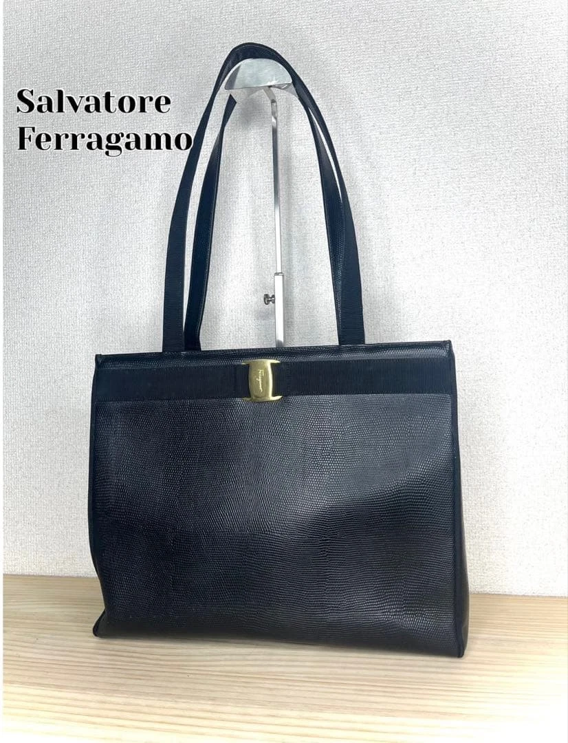 Salvatore Ferragamo Tote Black Bags & Handbags for Women for sale