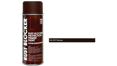 5906739721573 Farba do metalu na rdze brązowa RAL 8017 RUST BLOCKER BRĄZ CHEMMOT