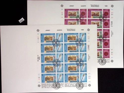 @ JERSEY 1983 - 2 FDC - CEPT