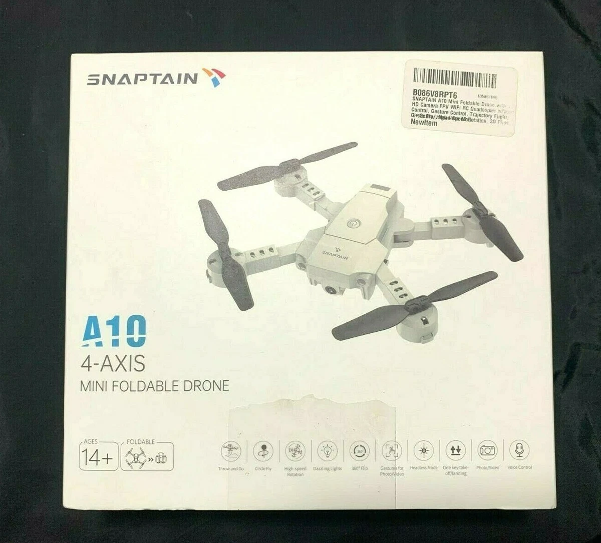 SNAPTAIN A10 Mini Foldable Drone with 720P HD Camera FPV WiFi RC Quadcopter w Vo