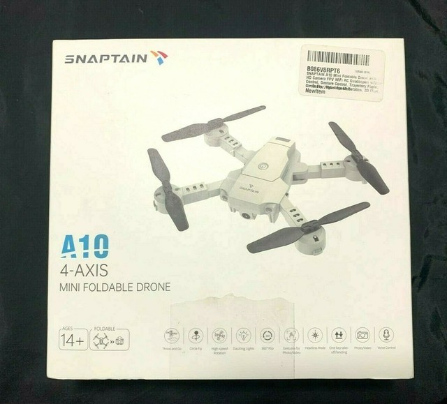 SNAPTAIN A10 Mini Foldable Drone with 720P HD Camera FPV WiFi RC Quadcopter w/Vo SNAPTAIN A10 Mini Foldable Drone with 720P HD Camera FPV WiFi RC Quadcopter w/Vo