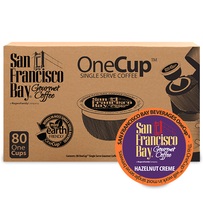San Francisco Bay OneCup Hazelnut Creme Coffee 80 to 320 Keu