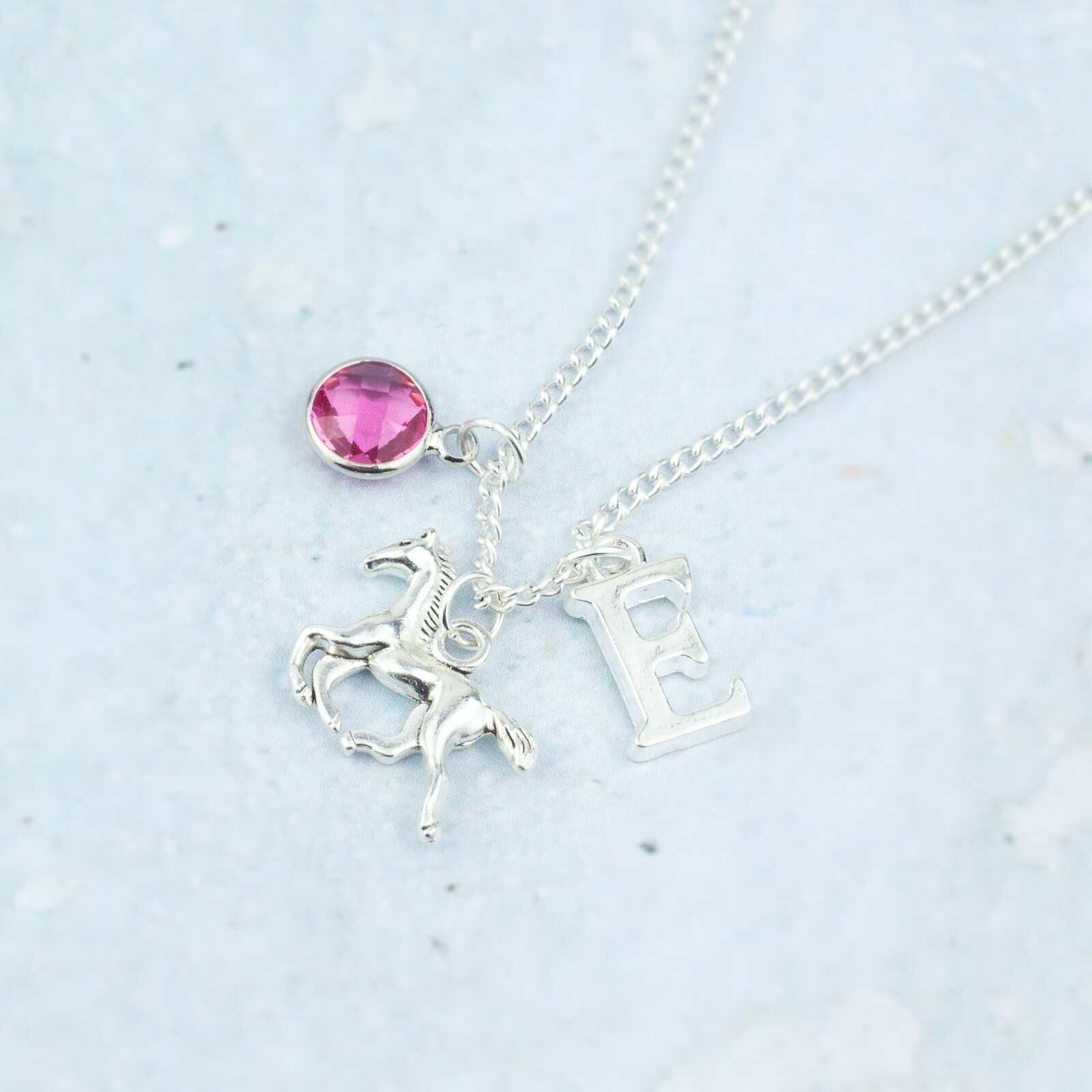 Horse Necklace, Personalised Jewellery, Girls Horse Riding Gifts, Pony Pendant