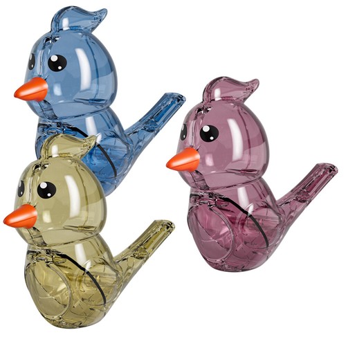 3PCS Water Whistle Plastic Whistles Bird Whistles Party Whistle Props Kids Toys