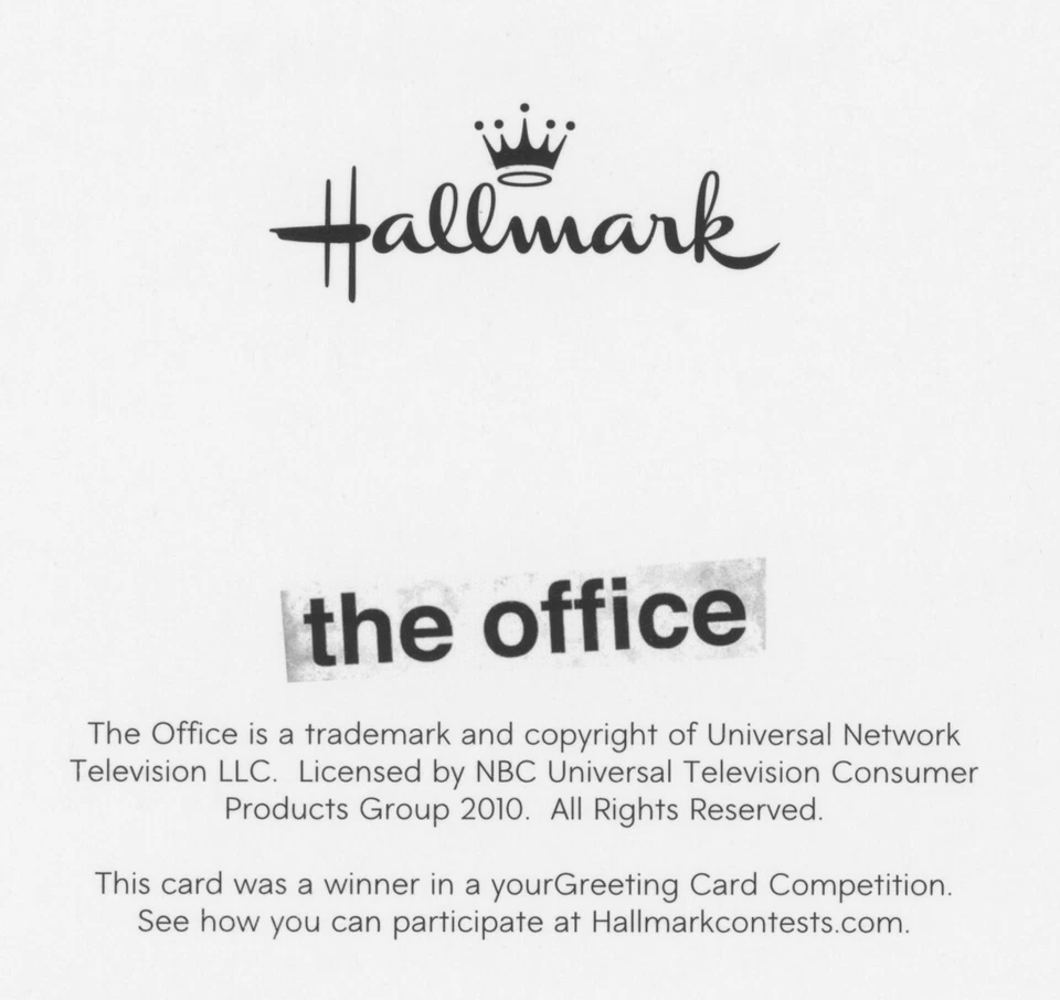 Tarjeta de cumpleaños divertida de The Office, gafas para perros recibieron la nota de Hallmark + sobre Foto 3 de 4