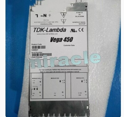 1PCS USED TDK-Lambda Vega450 V40067 power supply 90days warranty via DHL 
