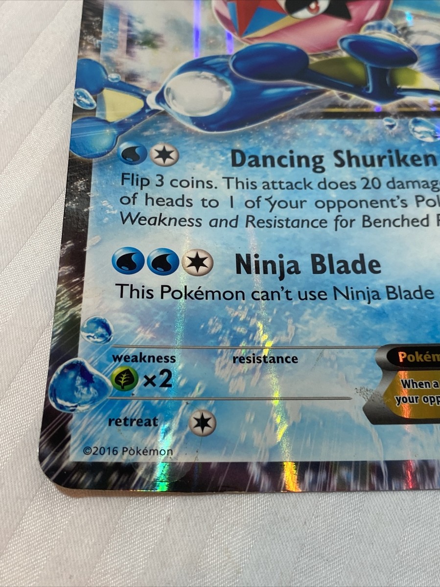 Pokemon Ash-Greninja Promo XY133 Card 2016 MP Black Star | JUMBO