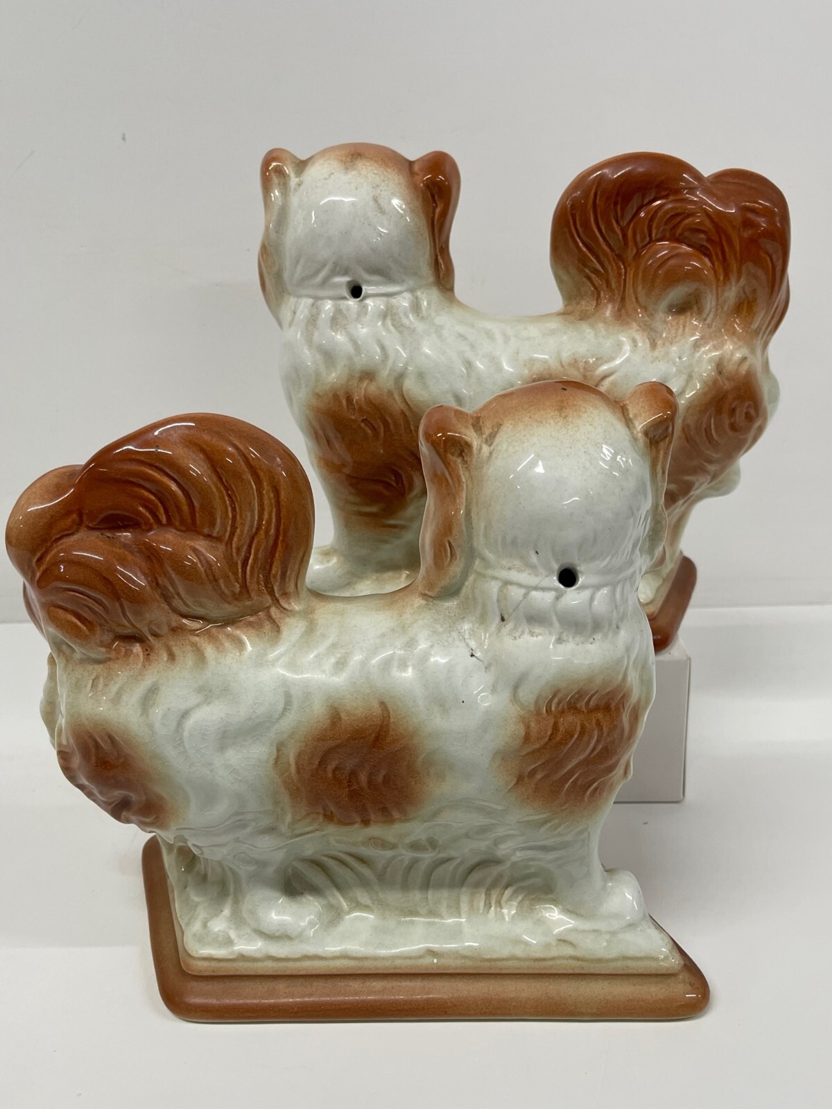 Antique Bo'ness Pekingese Dogs Pair pottery 19th century eBay