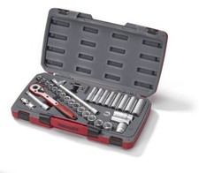 Teng Tools MECCA PRO 1/2" Socket Set 6 pt 34 Pieces | Portable, Professional ...