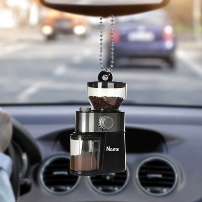 Personalized Coffee Maker Ornament, Christmas Ornament Holiday