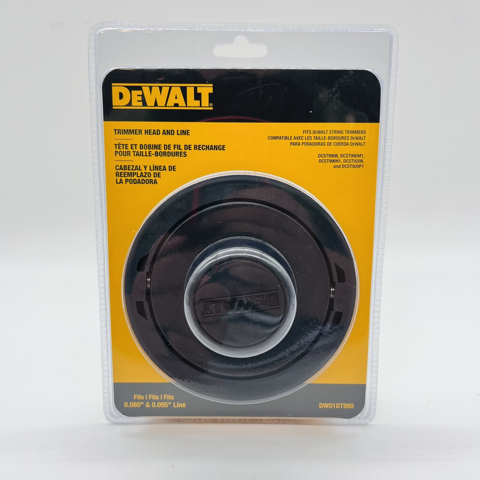 DeWalt Trimmer Head and Line DWO1DT980 String Trimmer 0.080" & 0.095" Compatible 885911496612 eBay