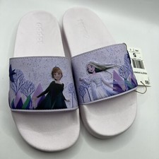 NWT Adidas X Disney Frozen Adilette Slides Size 5Y