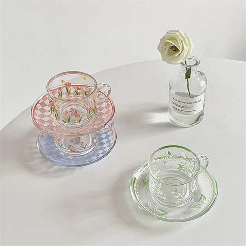 Mug émaillé Floral Bleu - Tasse Multifonction Pour Café, Thé Ou Jus