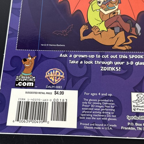 SCOOBY-DOO 3-D BOOK TO COLOR, Hanna-Barbera Dalmatian Press BRAND NEW, UNUSED - Picture 8 of 11