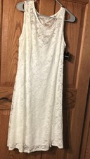 NWT Liz Clairborne Woman’s Lace Dress Size 10 Cottagecore Country Church Y2K