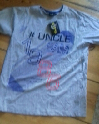 Uncle Sam T - Shirt HELL GRAU   GR. L  NEU