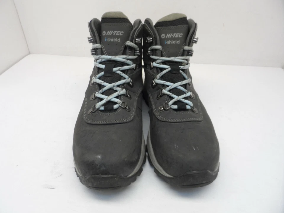 Botas de Senderismo Impermeables HI-TEC Para Mujer Corte Medio Alpyna I Gris/Azul Talla 8M Foto 2 de 4