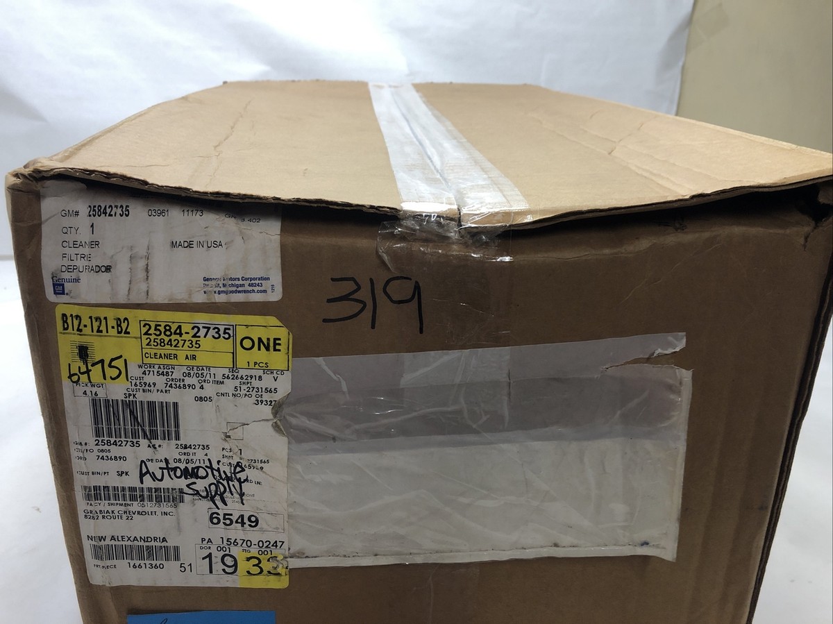 New OEM GM Chevy Malibu Air Cleaner Intake-Filter Box