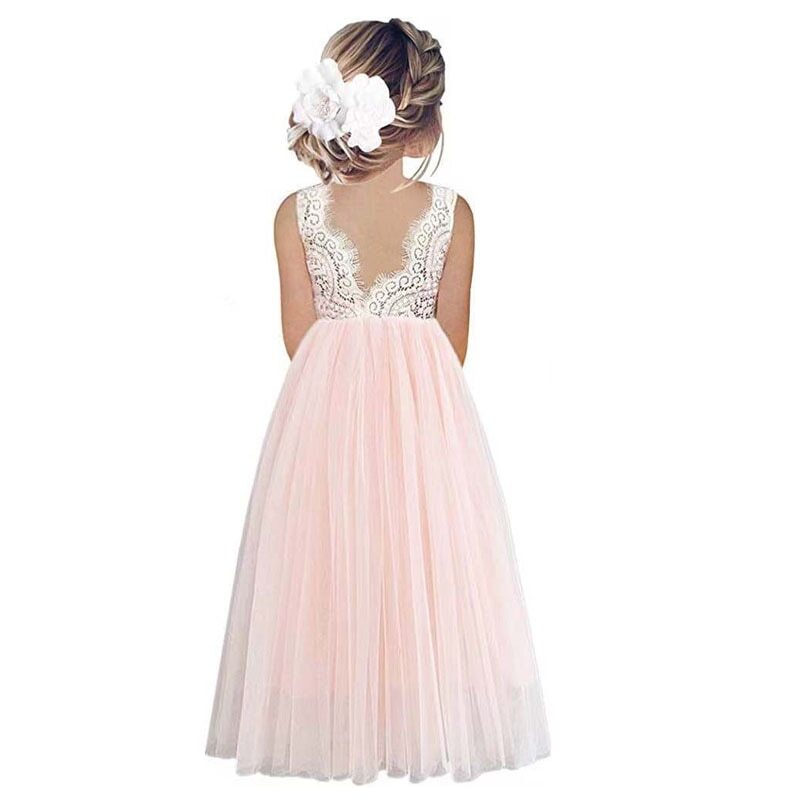 Dress Summer Princess Party Lace Wedding Birthday Dresses Children Clothing  | eBay