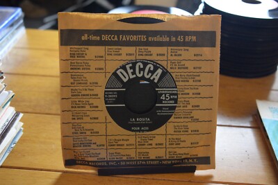 FOUR ACES ''TAKE ME IN YOUR ARMS / LA ROSITA'' 45 RPM 7'' VG+ RECORD [D33-17]