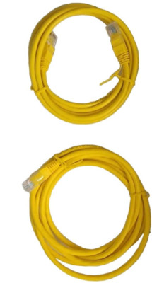 Two Ethernet Cable Voice And Data RJ-45 Patch Cord .24 AWG /350 Mhz. 7 Ft E/a