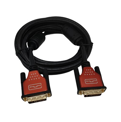 Delock Kabel DVI 24+1 Stecker DVI 24+1 Stecker 3m rot Metall