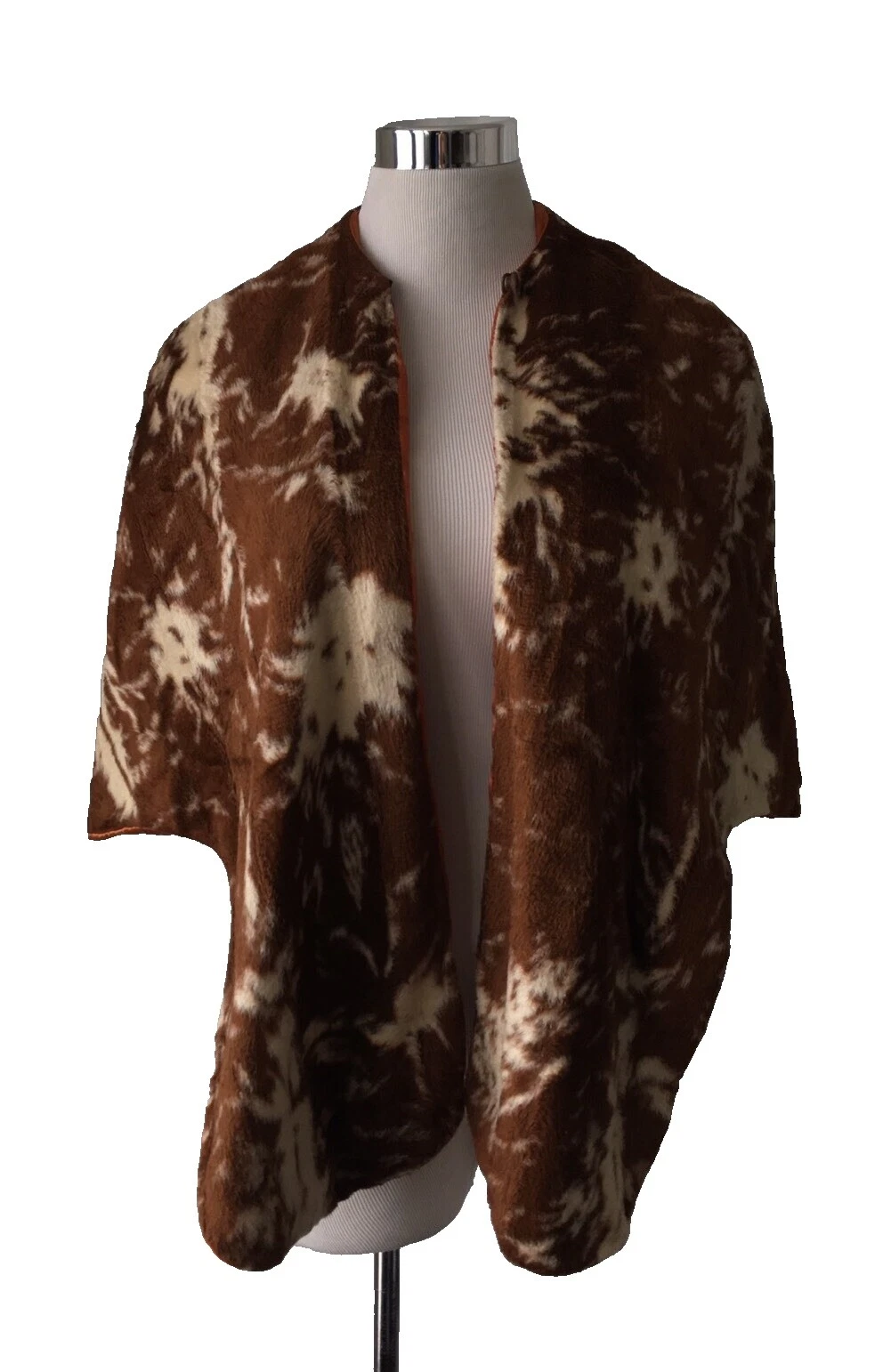 Estola Bufandas y estolas Vintage 1950s Marrón