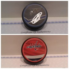 Alexander Alexeyev Signed Washington Capitals Puck COA - Reverse Retro - Alex