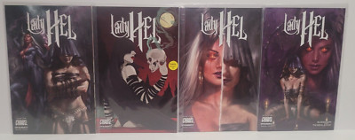 HOT!! Lady Hell 1A, 2C, 3A, 4A Covers Complete Dynamite Chaos Set