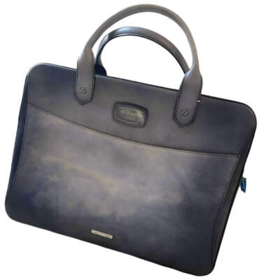 S.T. Dupont D Line LLG Light Blue Ombre Leather Briefcase 102940