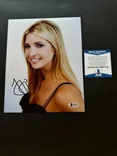 Ivanka Trump Rare!! autographed signed sexy Donald 8x10 photo Beckett BAS coa