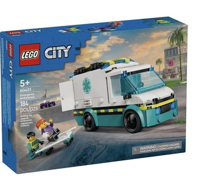 LEGO City Emergency Ambulance 60451 Brand New Factory Sealed