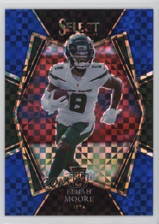 2021 Panini Select Premier Level Blue Prizm 129/149 Elijah Moore #156 2o0