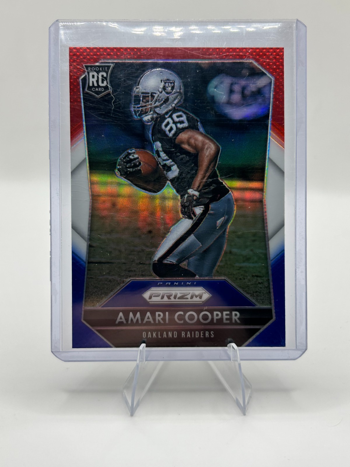 Amari Cooper #201 Red White & Blue Prizm (RC) - 2015 Panini Prizm - Rookies