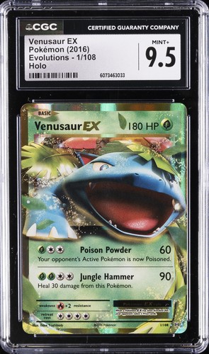 Venusaur-EX graded CGC 9.5 for sale on eBay