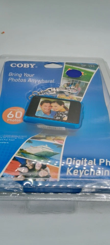 Coby Digital Photo Keychain DP-151 Holds 60 Photos 1.5” LCD Display NEW SEALED - Image 3 of 4