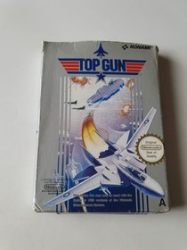 Top Gun Nintendo Nes Game UK Version Boxed With Manual Konami 1988